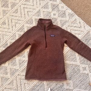 Patagonia Brown/Mauve Better Sweater Quarter-Zip Pullover